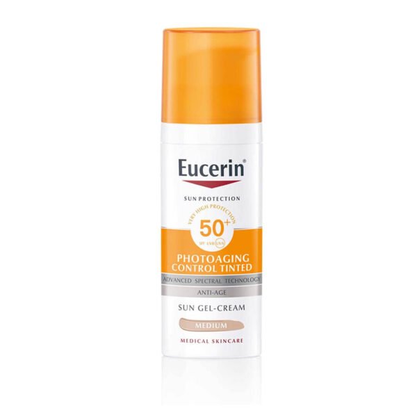 Eucerin Sun Photoaging Control obarvana krema ZF50+ Medium, 50 ml