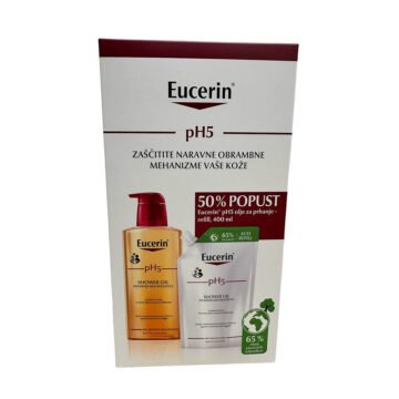 Eucerin pH5 paket olje za prhanje AKCIJA -50%, 2 x 400 ml