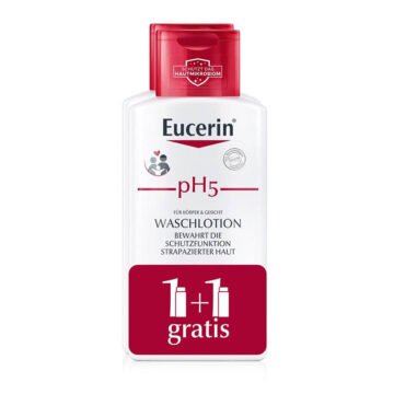 Eucerin pH5 tekoči losjon za umivanje 1+1 GRATIS, 2 x 200 ml