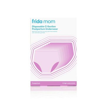 Frida Mom spodnje perilo z visokim pasom za enkratno uporabo po porodu s carskim rezom, 8 kosov