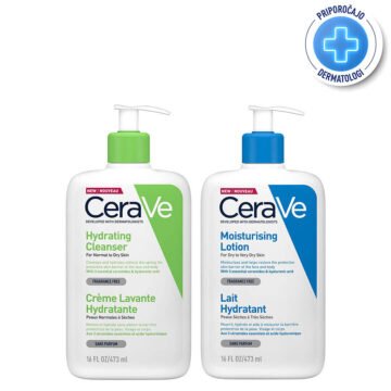CeraVe Dnevni protokol za suho kožo telesa, 2 x 473 ml