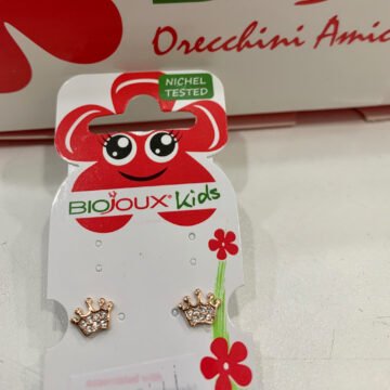 Biojoux Kids medicinski uhani krona BJT707