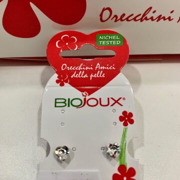 Biojoux medicinski uhani kristal srce