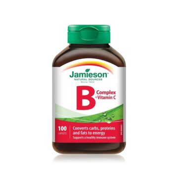 Jamieson B kompleks + Vitamin C tablete, 100 tablet