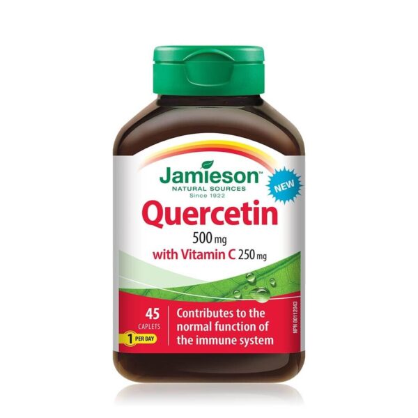 Jamieson Kvercetin 500 mg in vitamin C 250 mg tablete, 45 tablet