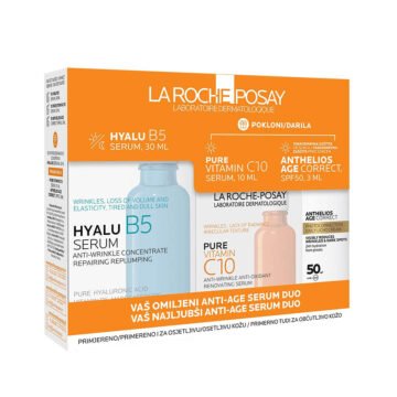 La Roche Posay paket Hyalu B5 serum za obraz + Pure Vitamin C + Age Correct, 30 ml+10 ml+3 ml
