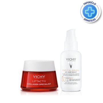 Vichy Liftactiv Protokol proti gubam in madežem, 50 ml + 40 ml