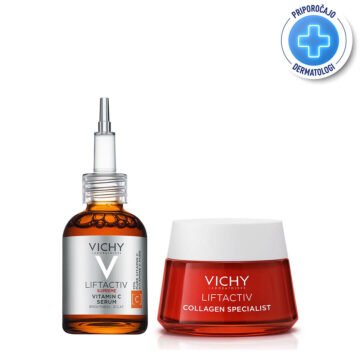 Vichy Liftactiv Protokol za sijočo in bolj zdravo kožo brez gub, 20 ml + 50 ml