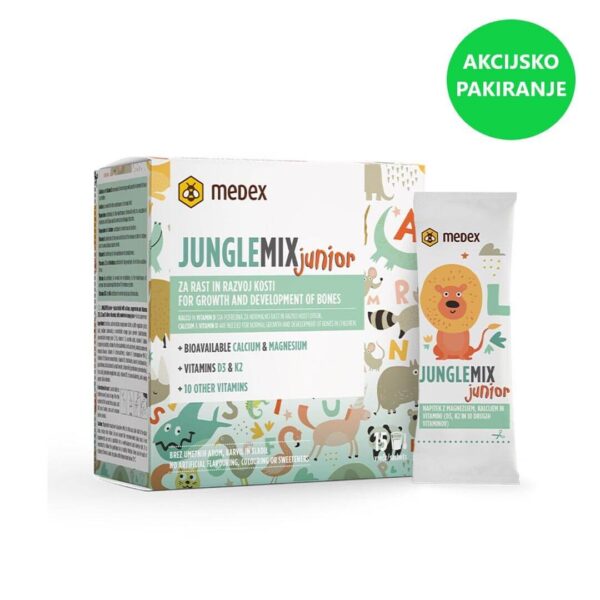 Medex Junglemix Junior napitek, 15 vrečk AKCIJSKO PAKIRANJE -20%