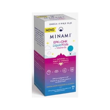 Minami EPK + DHK Liquid Kids + Vitamin D3, 100 ml
