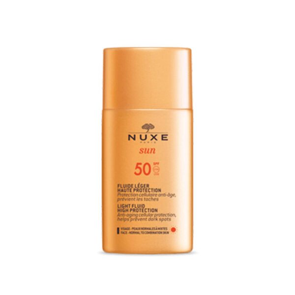 Nuxe Sun lahek fluid za zaščito kože pred soncem SPF 50, 50 ml