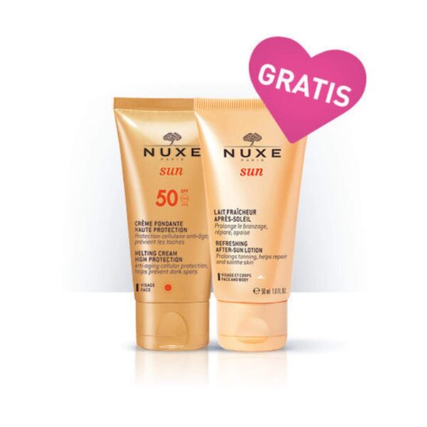Nuxe Sun topljiva krema za zaščito pred soncem ZF 50, 50 ml + GRATIS losjon