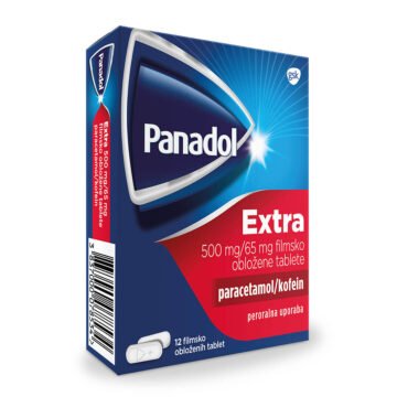 Panadol Extra 500 mg 65 mg filmsko obložene tablete, 12 tablet