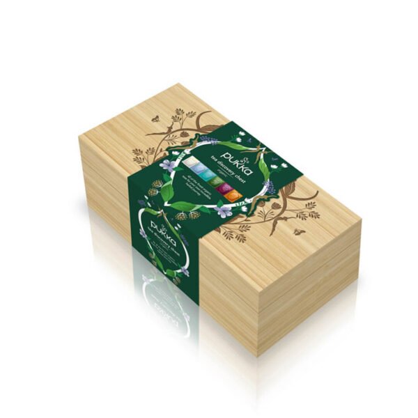 Pukka darilni set Bamboo box, 42 čajnih vrečk