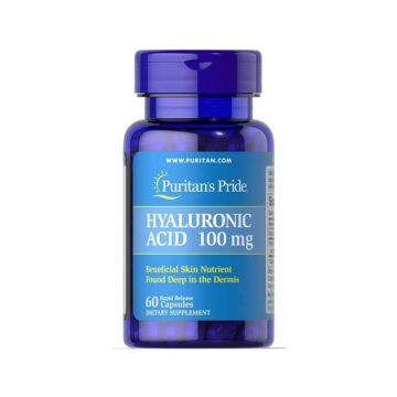 Puritans Pride Hialuronska kislina 100mg, 60 kapsul