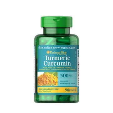 Puritans Pride Kurkuma turmerik 500 mg, 90 kapsul