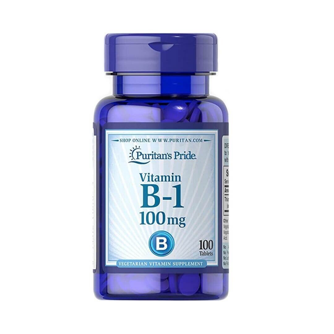 Puritans Pride Vitamin B1 100 mg, 100 tablet Lekarna Mačkovec
