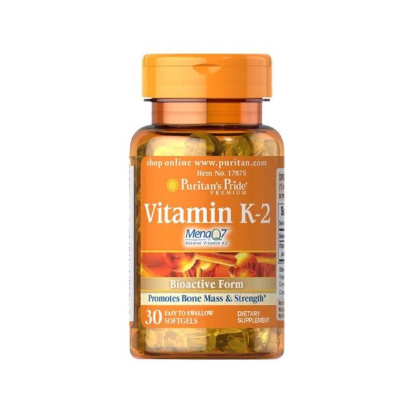 Puritans Pride Vitamin K-2 (MenaQ7) 50 mcg, 30 kapsul