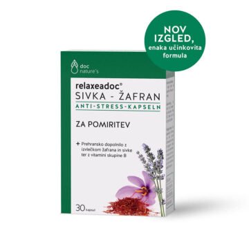 Relaxeadoc Žafran Plus 30 mg, 30 kapsul