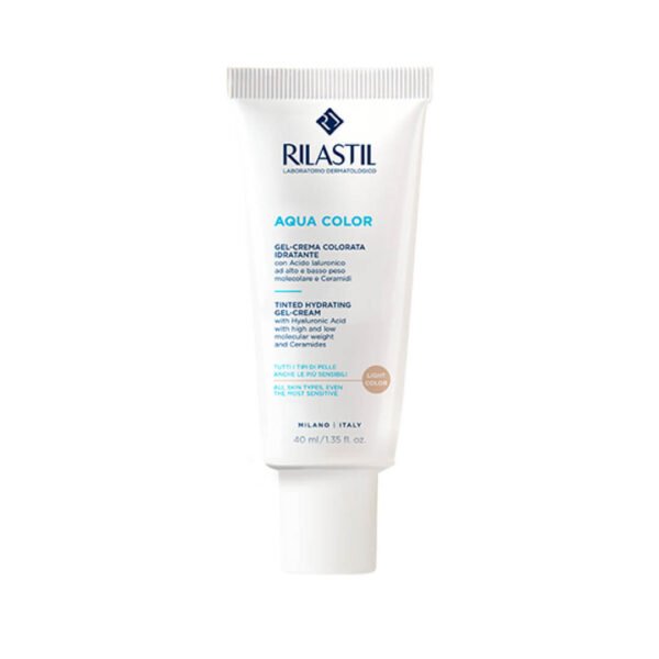 Rilastil Aqua Color obarvana CC gel krema Light, 40 ml