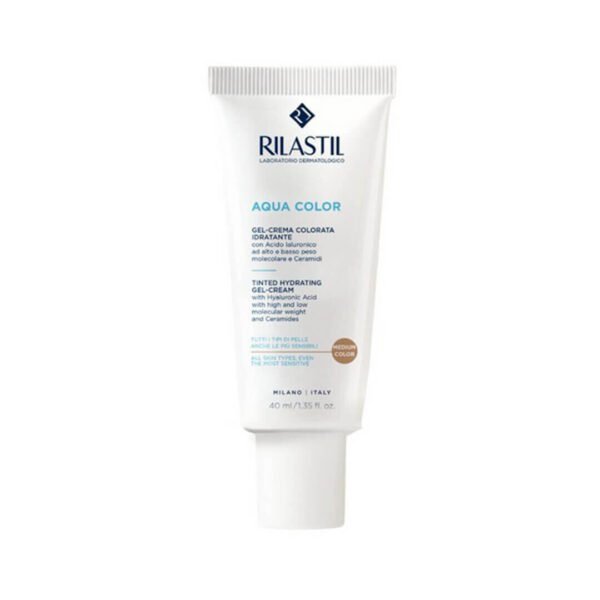 Rilastil Aqua Color obarvana CC gel krema Medium, 40 ml