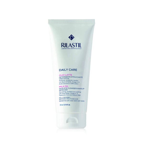 Rilastil Daily Care oljno mleko za čiščenje obraza in oči, 200 ml