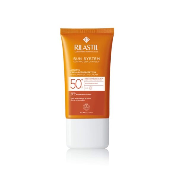 Rilastil Sun System Acnestil Photoprotective krema za zaščito pred soncem ZF 50+, 40 ml