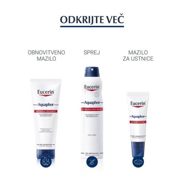 Eucerin Aquaphor SOS Lip Repair mazilo za ustnice, 10 g