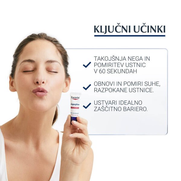 Eucerin Aquaphor SOS Lip Repair mazilo za ustnice, 10 g
