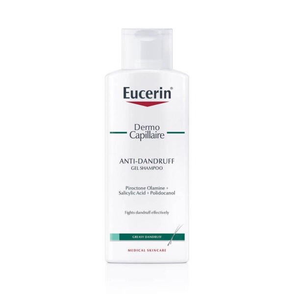 Eucerin DermoCapillaire šampon proti prhljaju za mastne lase, 250 ml