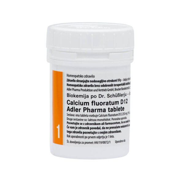 Schusslerjeva sol št. 1 Calcium Fluoratum D12 tablete, 400 tablet