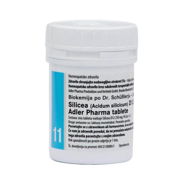 Schusslerjeva sol št. 11 Silicea (Acidum silicicum) D12 tablete, 400 tablet