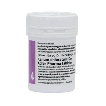 Schusslerjeva sol št. 4 Kalium Chloratum D6 tablete, 400 tablet