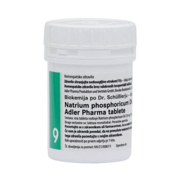 Schusslerjeva sol št. 9 Natrium Phosphoricum D6, 400 tablet