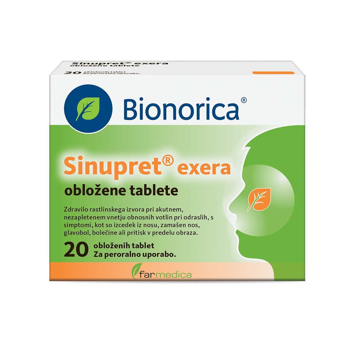 Sinupret Exera Oblo ene Tablete Lekarna Ma kovec