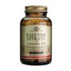 Solgar Kalcijev citrat plus vitamin D3, 60 tablet