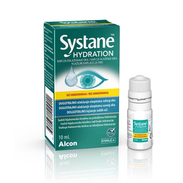 Systane Hydration kapljice za oko brez konzervansov, 10 ml