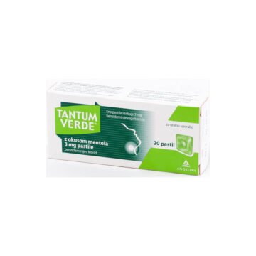 Tantum Verde z okusom mentola 3 mg pastile, 20 pastil