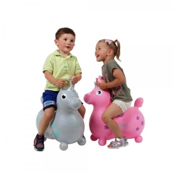 Terapevtski konjiček Rody Magical Unicorn siv, 1 konjiček