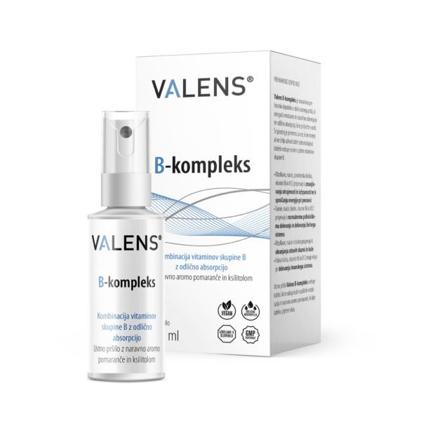 Valens B kompleks ustno pršilo, 25 ml