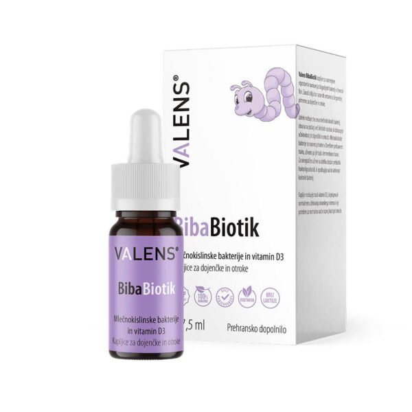 Valens BibaBiotik kapljice, 7,5 ml