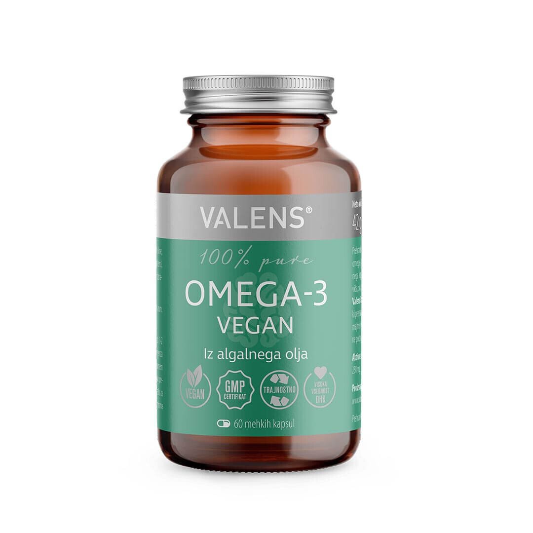 Valens Omega3 Vegan kapsule, 60 kapsul Lekarna Mačkovec