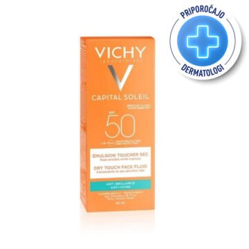Vichy Capital Soleil Dry touch emulzija za obraz SPF 50+, 50 ml