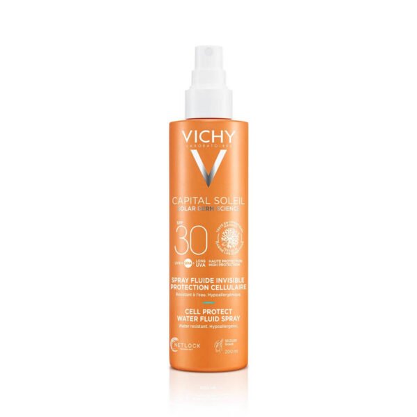 Vichy Capital Soleil fluid na vodni osnovi v pršilu SPF 30, 200 ml