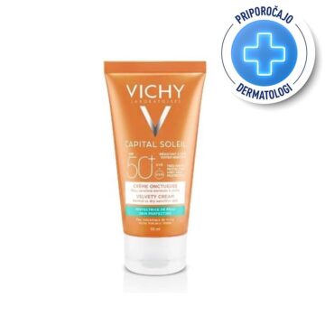 Vichy Capital Soleil žametna krema za obraz SPF 50+, 50 ml