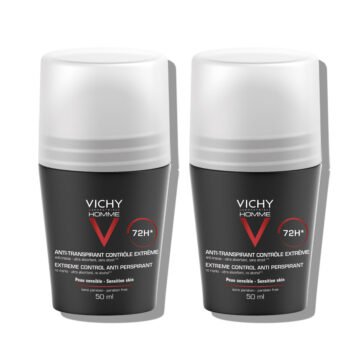 Vichy Homme Deo-duo paket Antiperspirant roll-on za zaščito pred potenjem do 72 ur