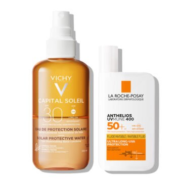 Vichy + La RochePosay Duo za zaščito obraza in telesa pred soncem, za obraz in telo
