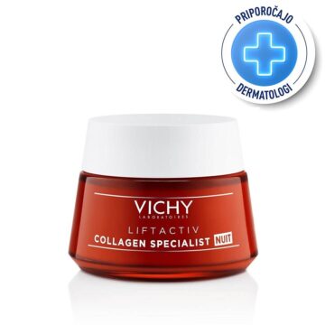 Vichy Liftactiv Collagen Specialist nočna nega za obraz, 50 ml