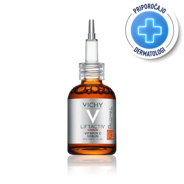 Vichy Liftactiv Supreme vitamin C serum za povečan sijaj kože obraza, 20 ml
