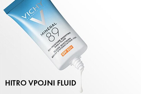 Vichy Mineral 89 dnevni fluid za 72-urno intenzivno vlaženje ZF50+